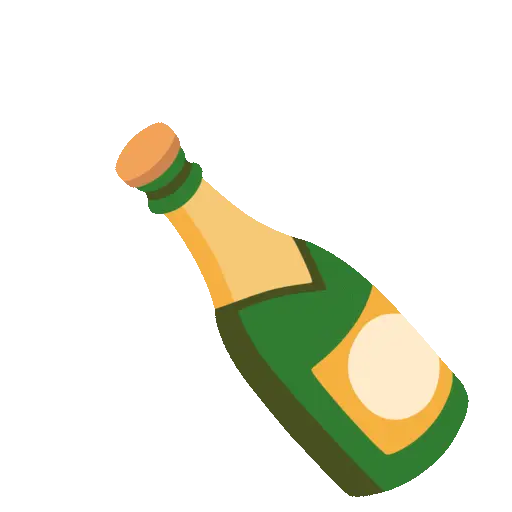 Bottle With Popping Cork