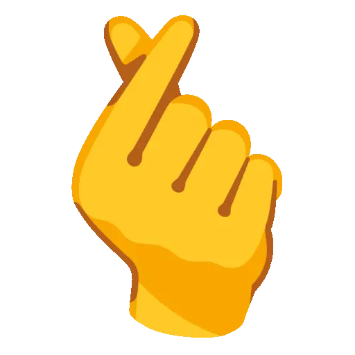 Hand With Index Finger And Thumb Crossed
